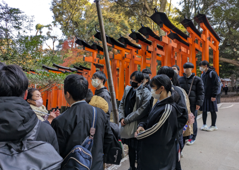 修学旅行３日目（伏見稲荷１）