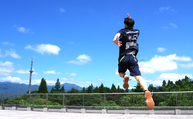 れいじ君ジャンプ